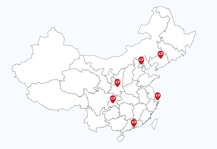 服务区域地图